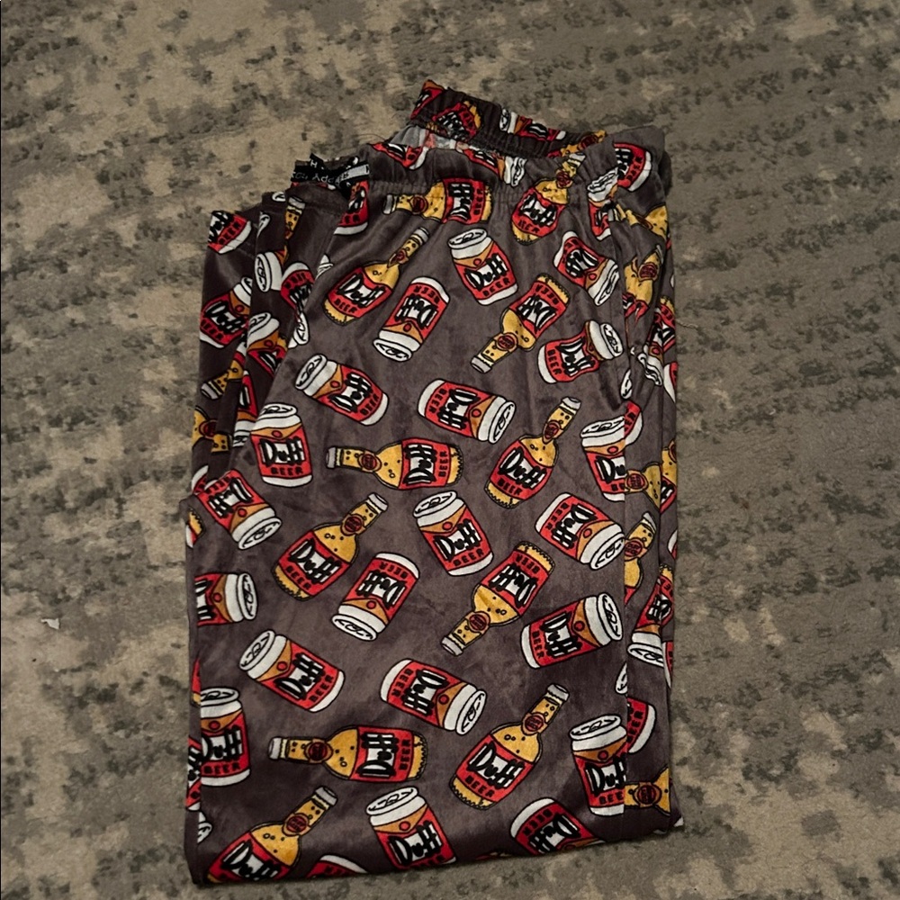 Beer Can Print Pajama Pants